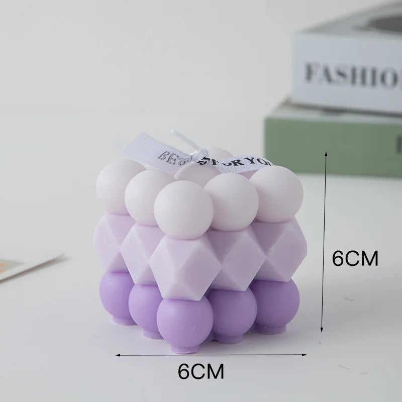bougie parfumée big cube pour décoration moderne et aromathérapie - vue 12 sur 39