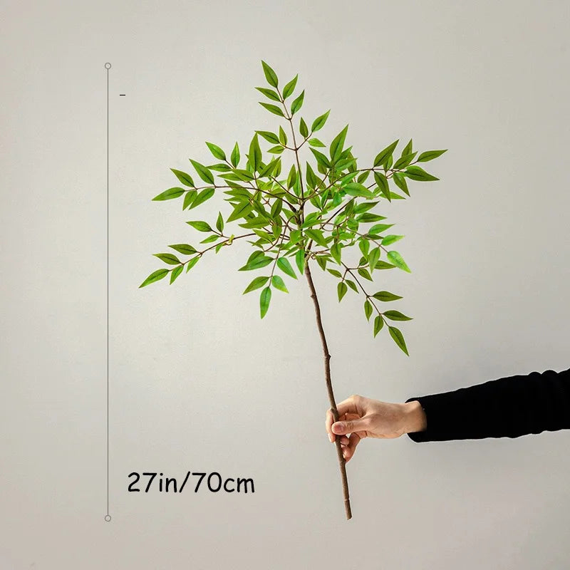 ficus artificiel grande branche pour décoration intérieure et extérieure - vue 5 sur 8