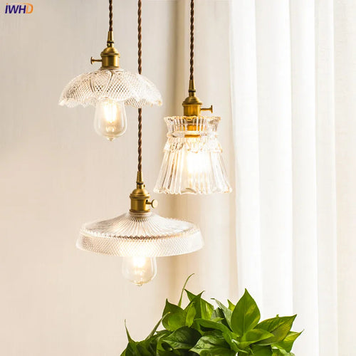 suspension en verre diamant led nordique moderne