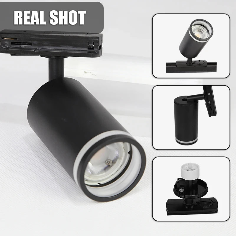 spot led sur rail pour magasin et décoration intérieure - vue 4 sur 19