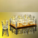 Verres a shot sculptes luxe 50ml lot elegant