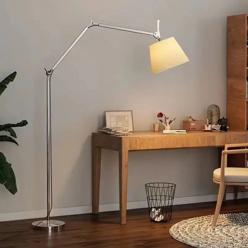 lampe de bureau pliante style industriel avec bras long - vue 6 sur 7