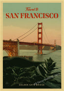 affiche vintage pour passionnés de voyage dans le monde entier
