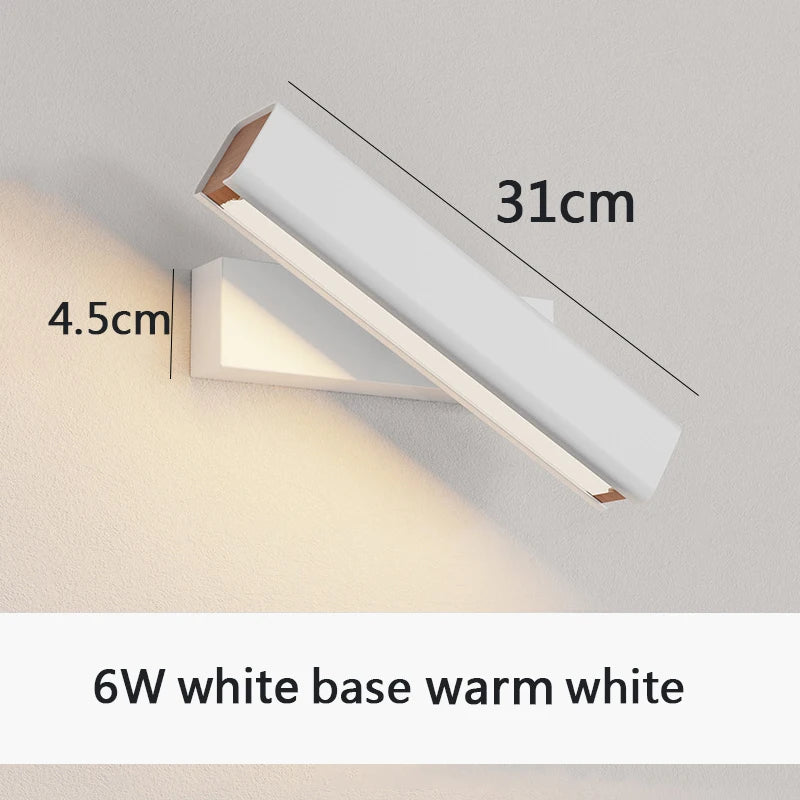 Moderne rotatif applique murale LED lumière salon chambre Foyer Restaurant applique éclairage porche étude lecture couloir décor applique murale 6pa - vue 19 sur 22
