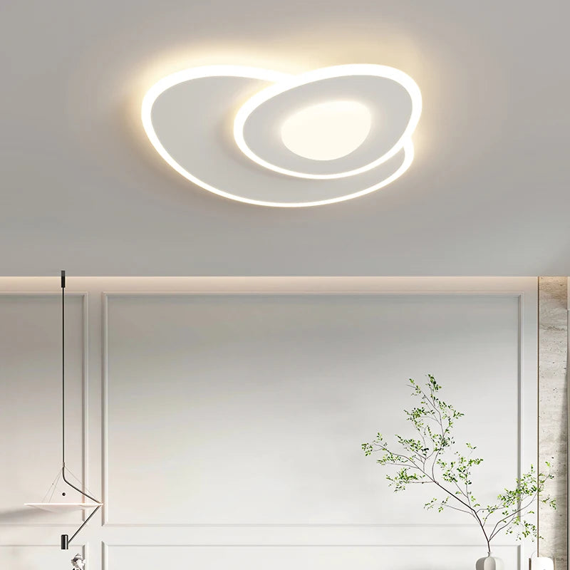 lustre moderne minimaliste ensemble de plafonniers pavés - vue 6 sur 10