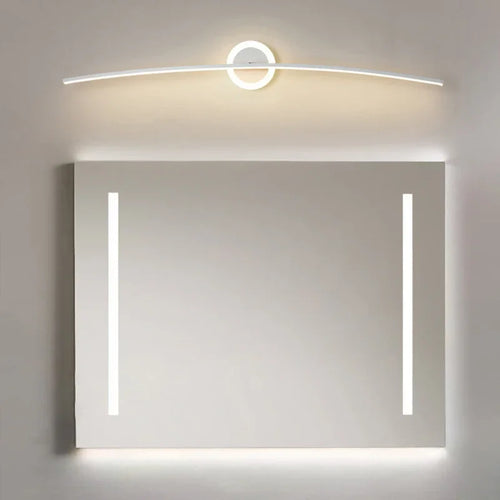 Applique murale LED ligne de salle de bain moderne lumière chambre salon étude mur lumière ambiante fer cuisson peinture lampes artisanales et lanterne