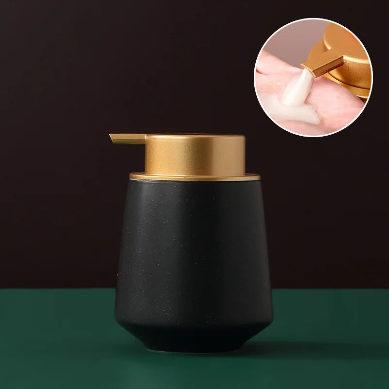distributeur de savon portable en céramique 400 ml pour soins personnels - vue 22 sur 30