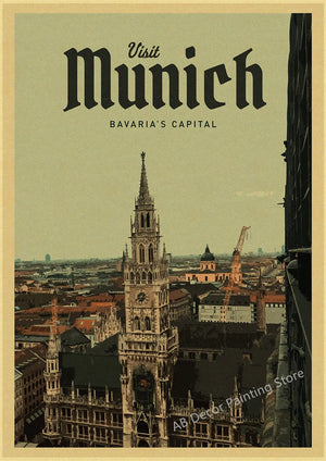 Retro travel poster for tourism enthusiasts