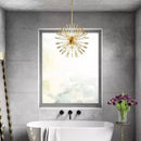 lustre de luxe design cristal pissenlit led pour décoration intérieure