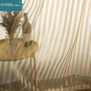 Rideau moderne a rayures translucide pour salon chambre