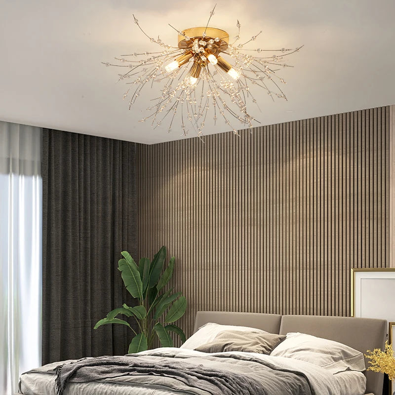 lustre à led moderne style nordique pour décoration intérieure - vue 7 sur 14