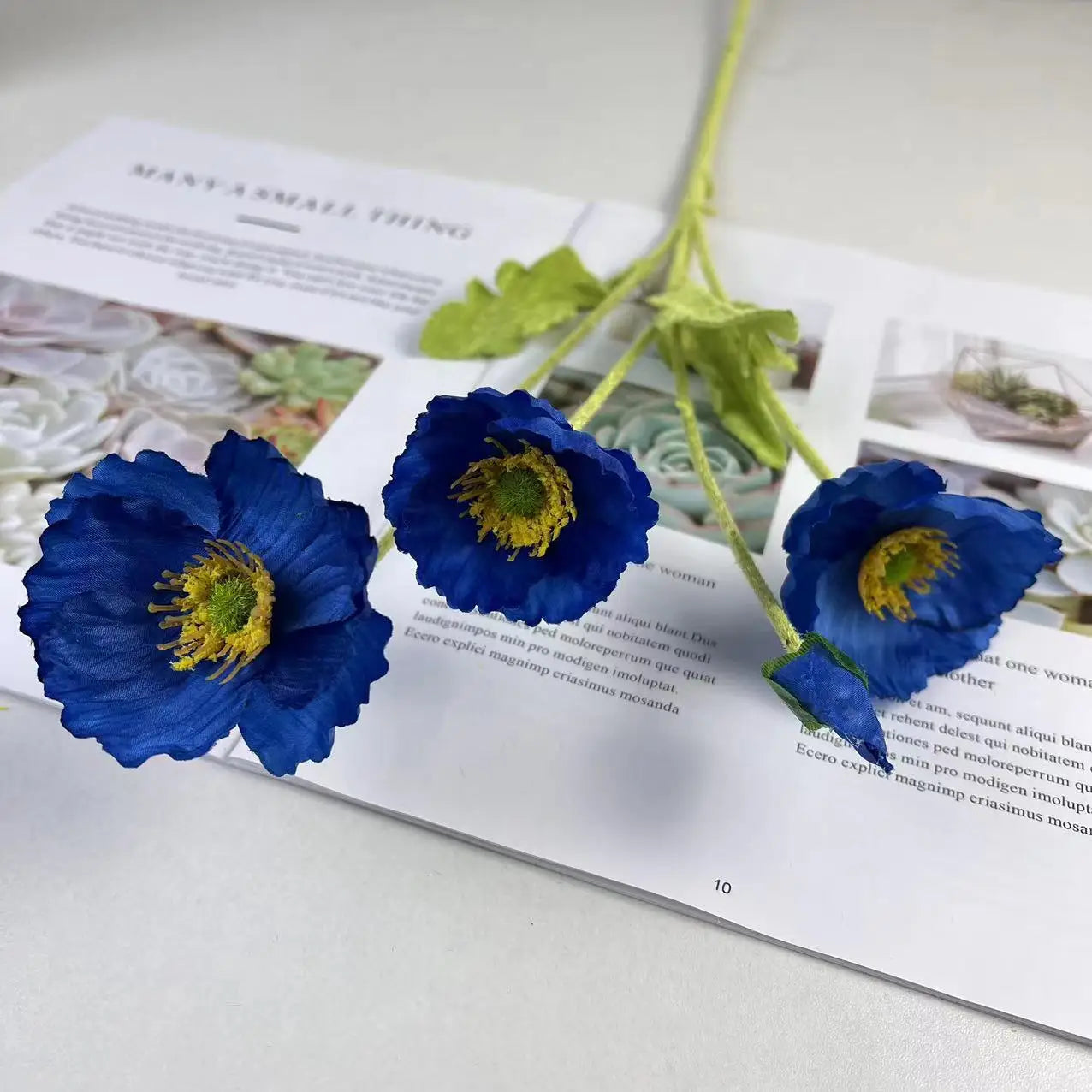bouquet de fleurs artificielles en soie pour décorations diverses - vue 5 sur 19