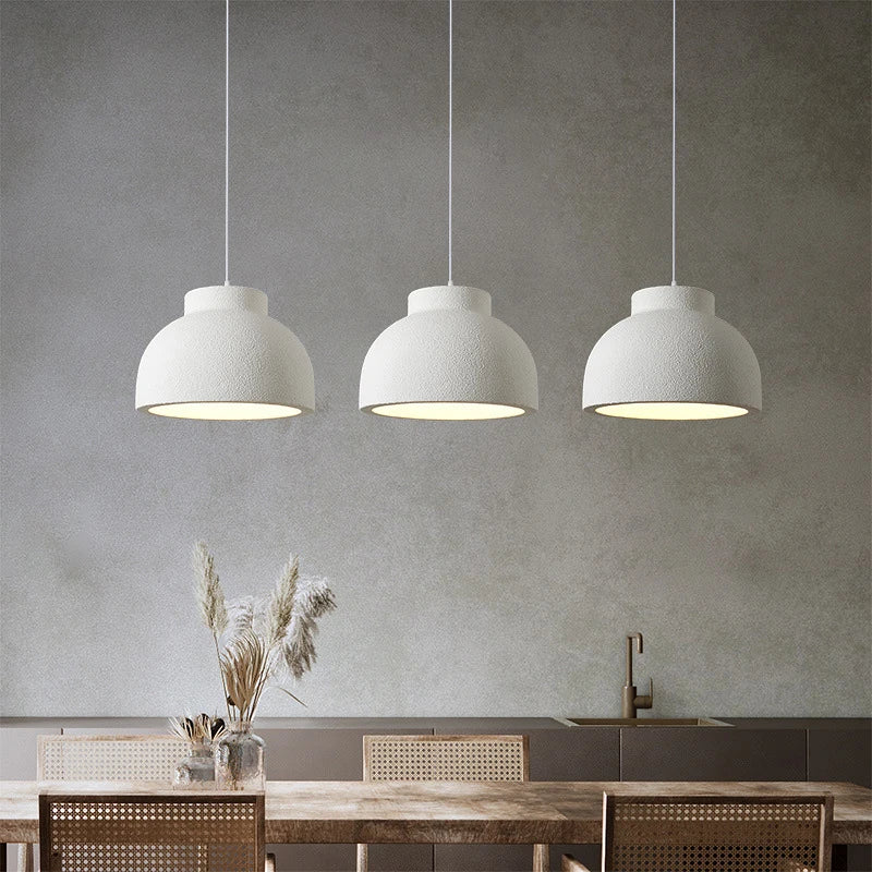 lampe pendante en ciment style wabi-sabi pour restaurant - vue 5 sur 10