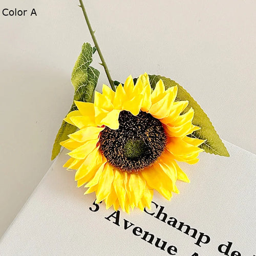 tournesol artificiel décoratif pour arrangements floraux et photographie - vue 12 sur 11