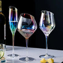 Verres à champagne biseautés style nordique changeant