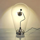 lampe de bureau magnétique moderne en verre transparent réglable