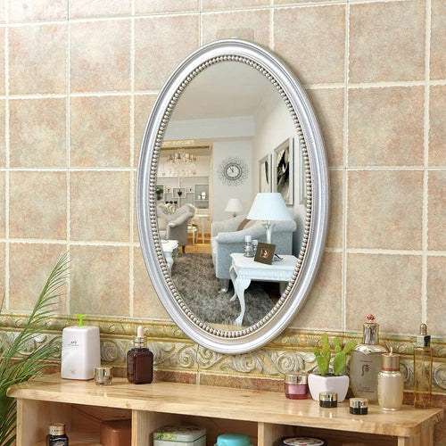 miroirs décoratifs ovales nordiques suspendus en macramé - vue 11 sur 12