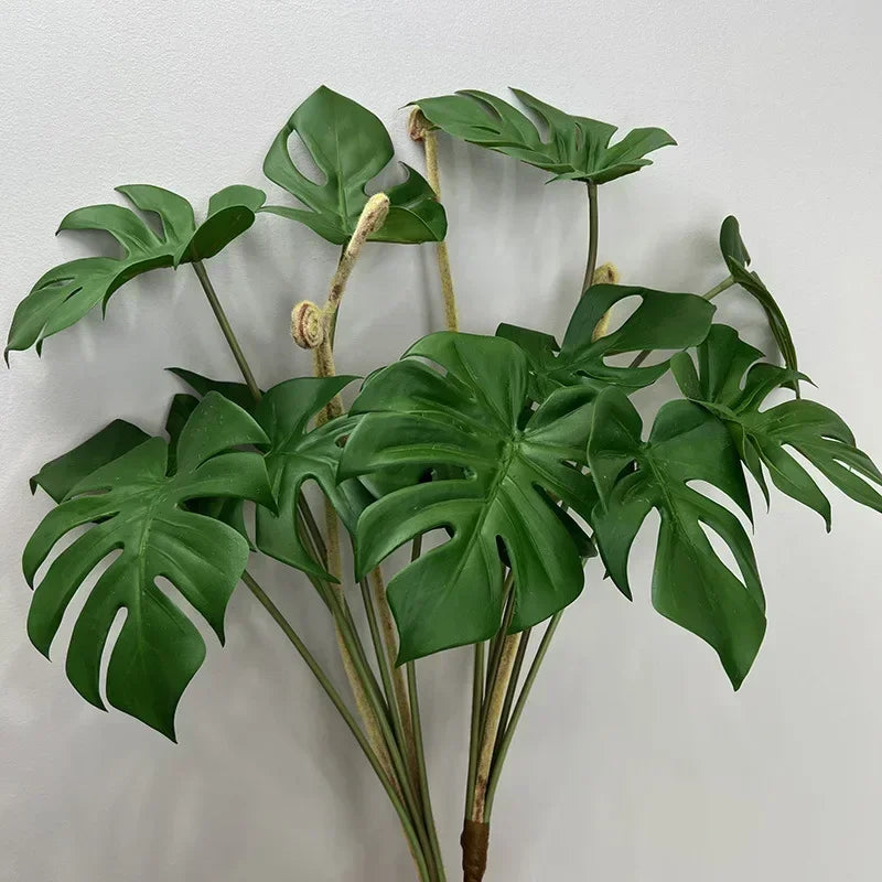 feuilles de tortue artificielles pour décoration intérieure plantes vertes - vue 6 sur 8