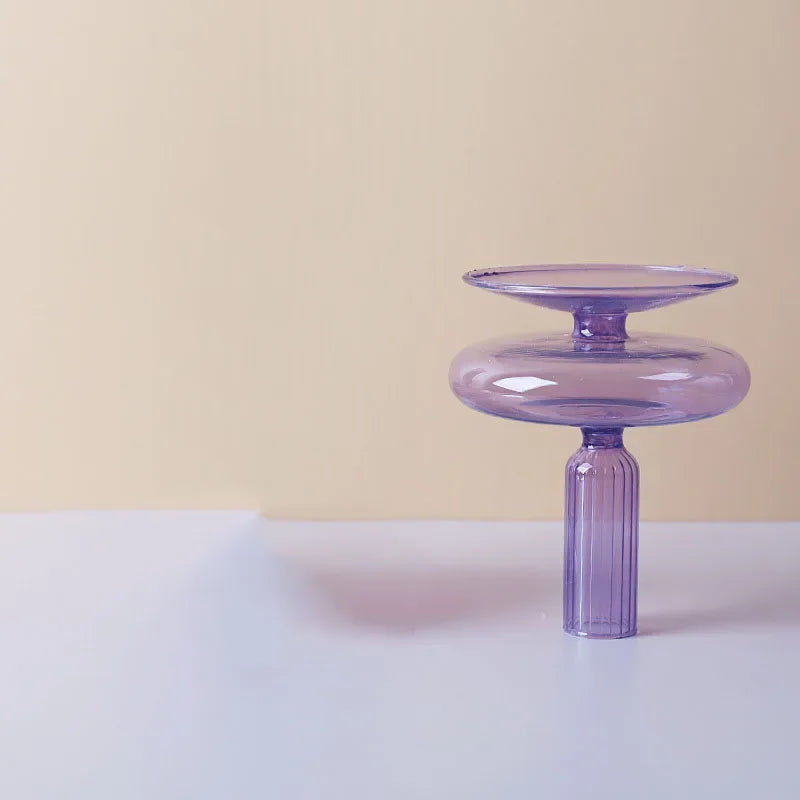 bougeoir en verre pour décoration de mariage et centre de table - vue 12 sur 29