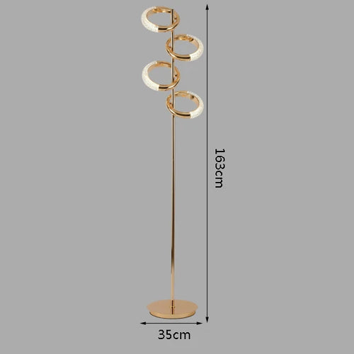 Nordic minimalist creative luxury ring floor lamp - vue 9 sur 9