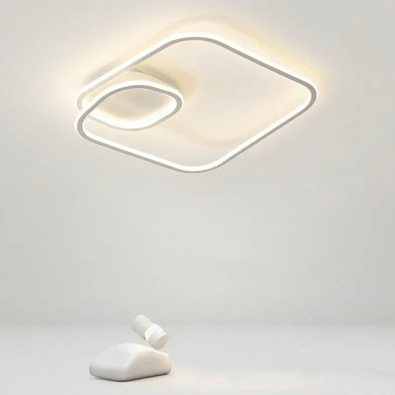 LED moderne Simple plafonnier allée Lustre pour salon salle à manger étude chambre décoration de la maison intérieur luminaire Lustre