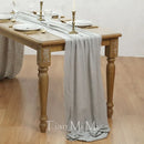 Chemin de table coton gaze style vintage mariage