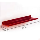 Acrylic Shelf for Wall Storage,Floating Bookshelves,Display Shelf Organizer for Bathroom,Bedroom,Living Room,Kitchen,Room Decor