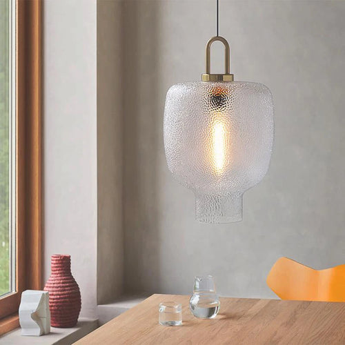 lustre en verre minimaliste au style luxueux et léger - vue 5 sur 10