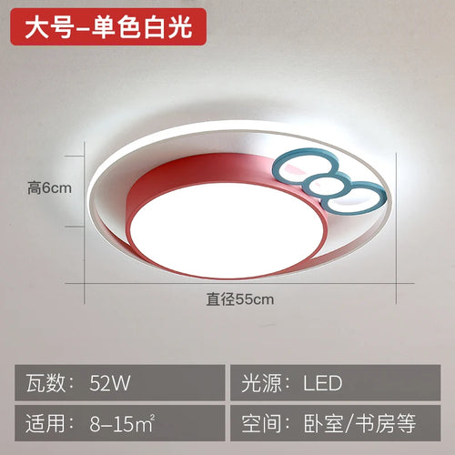 plafonnier led rond pour enfants protection des yeux éclairage doux - vue 13 sur 15