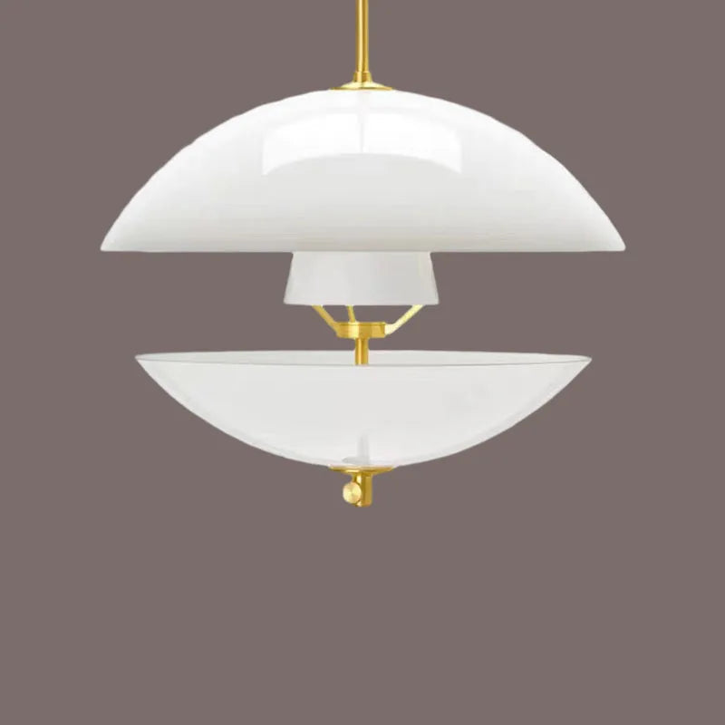 suspension en verre nordique réglable en hauteur art déco - vue 6 sur 7