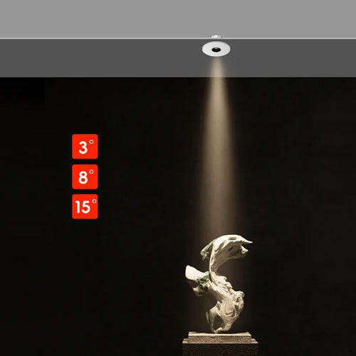 Ultra-slim recessed LED spotlight for ambient lighting - vue 4 sur 9