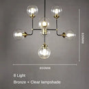 lustre artistique en verre pour décoration intérieure moderne