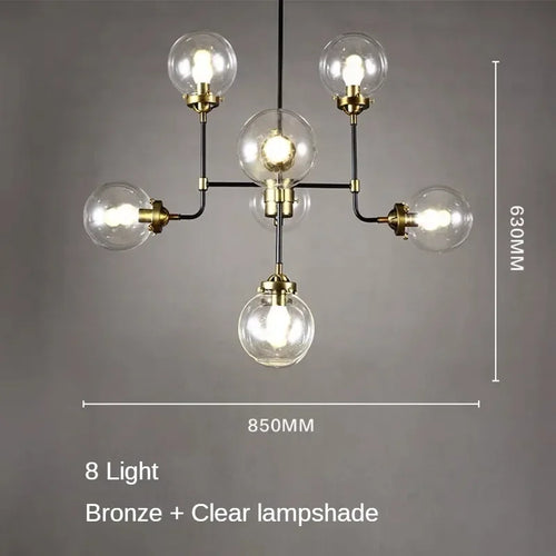 lustre artistique en verre pour décoration intérieure moderne - vue 11 sur 24