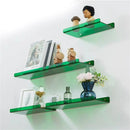 Acrylic Shelf for Wall Storage,Floating Bookshelves,Display Shelf Organizer for Bathroom,Bedroom,Living Room,Kitchen,Room Decor