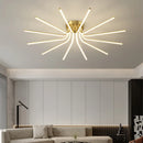 Plafonnier LED en cuivre au design moderne