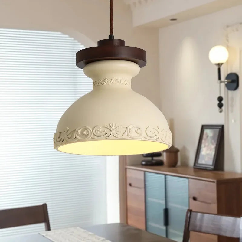 lustre créatif antique en résine pour décoration rétro - vue 5 sur 14