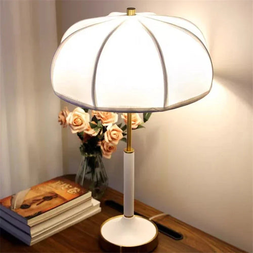 lustre design nordique lampadaire rétro en tissu avec lumière led