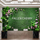 Custom Size Artificial Plant Wall Lawn, Green Plant Background Wall, Home Garden, Wedding Decoration, Plastic Lawn