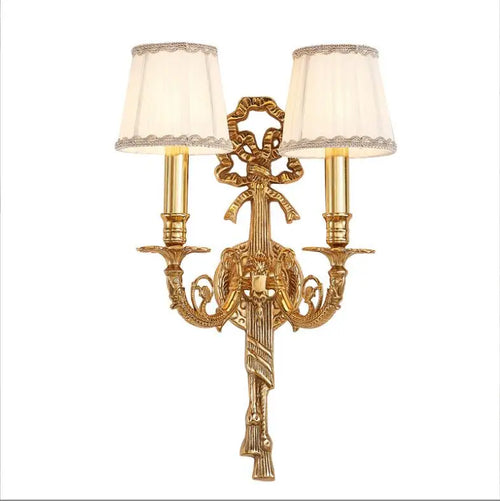 applique murale luxueuse en cuivre pour hôtel et villa