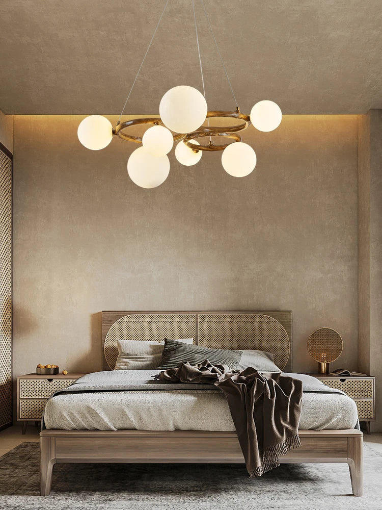 lustre wabi sabi suspendu pour décoration intérieure élégante - vue 3 sur 9
