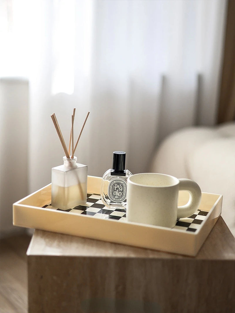 plateau de rangement décoratif pour bijoux et objets