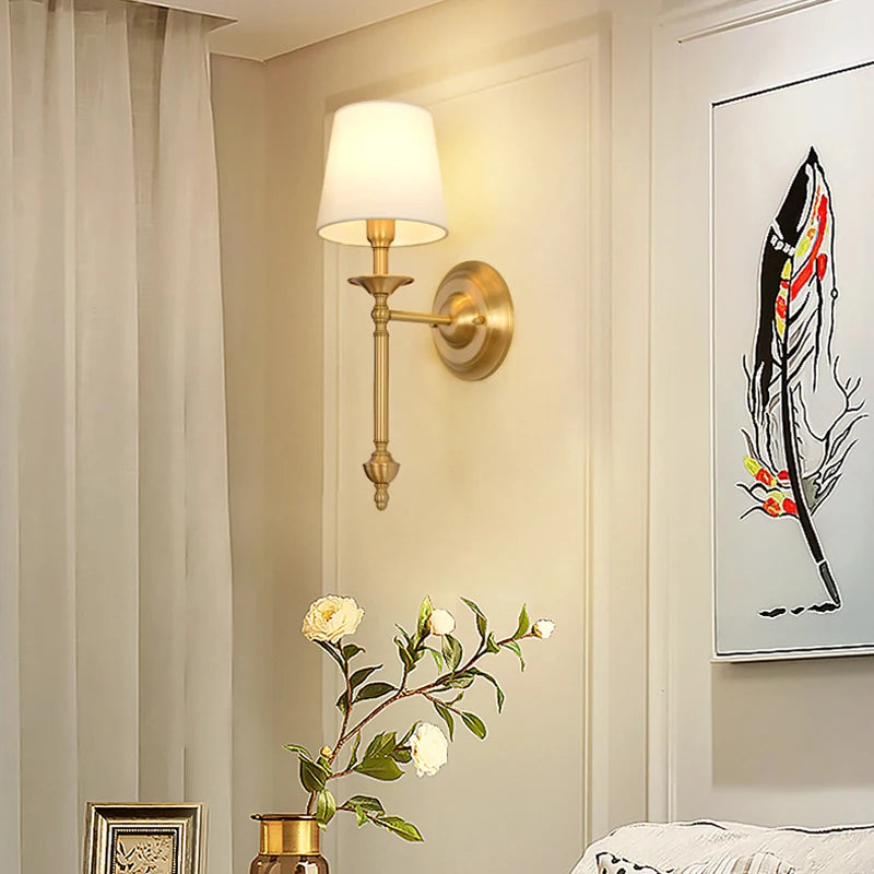 applique murale en cuivre à led style nordique décoratif pour loft - vue 3 sur 8