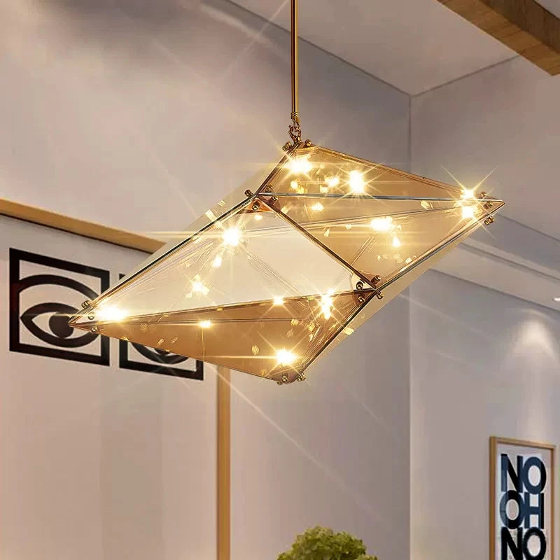 lustre en cristal moderne en forme de goutte d'eau décoratif pour intérieur - vue 5 sur 10