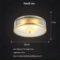 plafonnier led en cuivre et cristal luminaire créatif décoratif intérieur