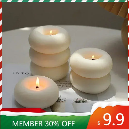 WHISKER | Donut Candles Vanilla Candle, Scented Candles, Aromatherapy Candle, Soy Wax Candle, Candle for Home, Bulk Wholesale - vue 2 sur 9