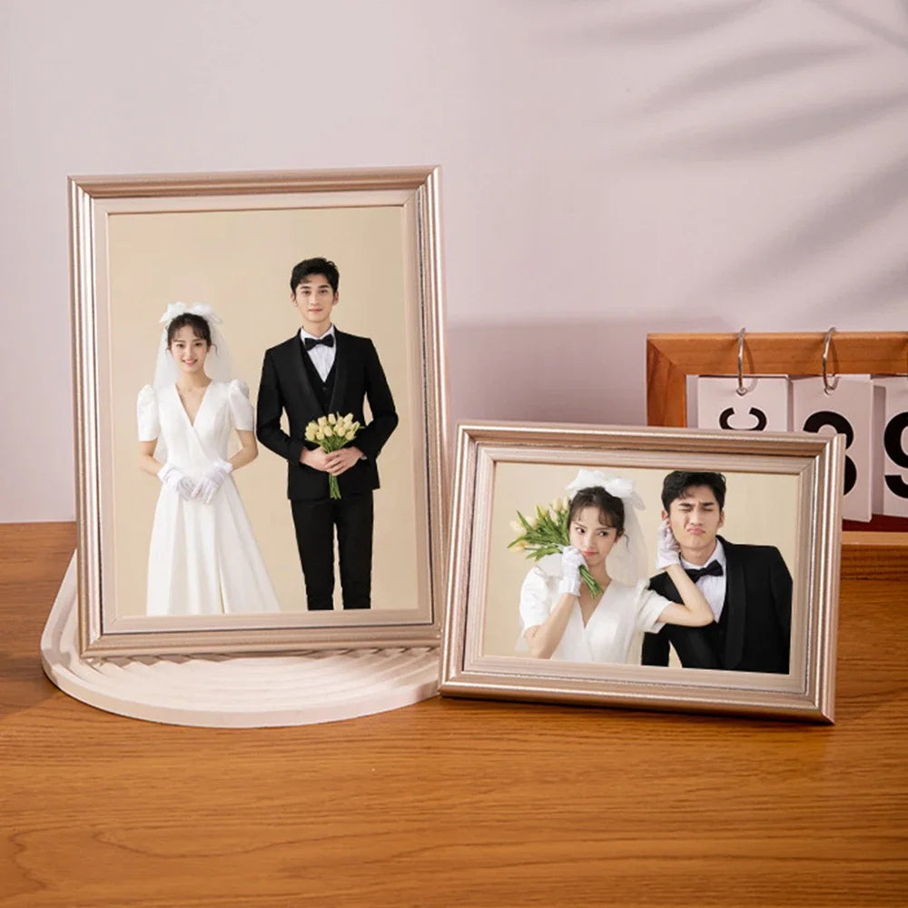 cadre photo en bois pour portraits de famille et mariage - vue 6 sur 10