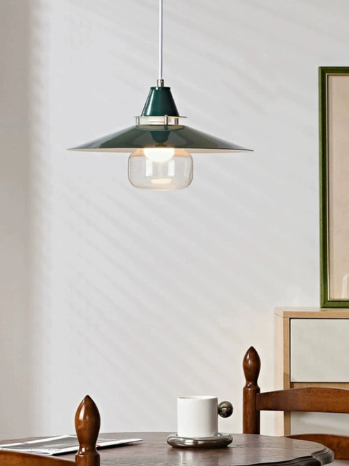 Original umbrella-shaped pendant light with colourful design for interior decoration - vue 3 sur 14