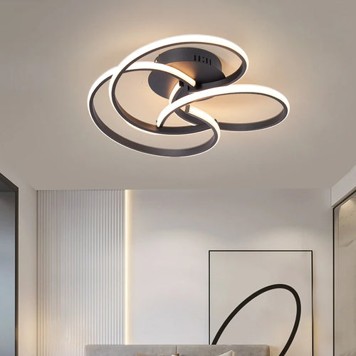 Plafonnier moderne à LEDs lumières pour salon chambre étude salle éclairage intérieur plafonnier Chrome/plaqué or