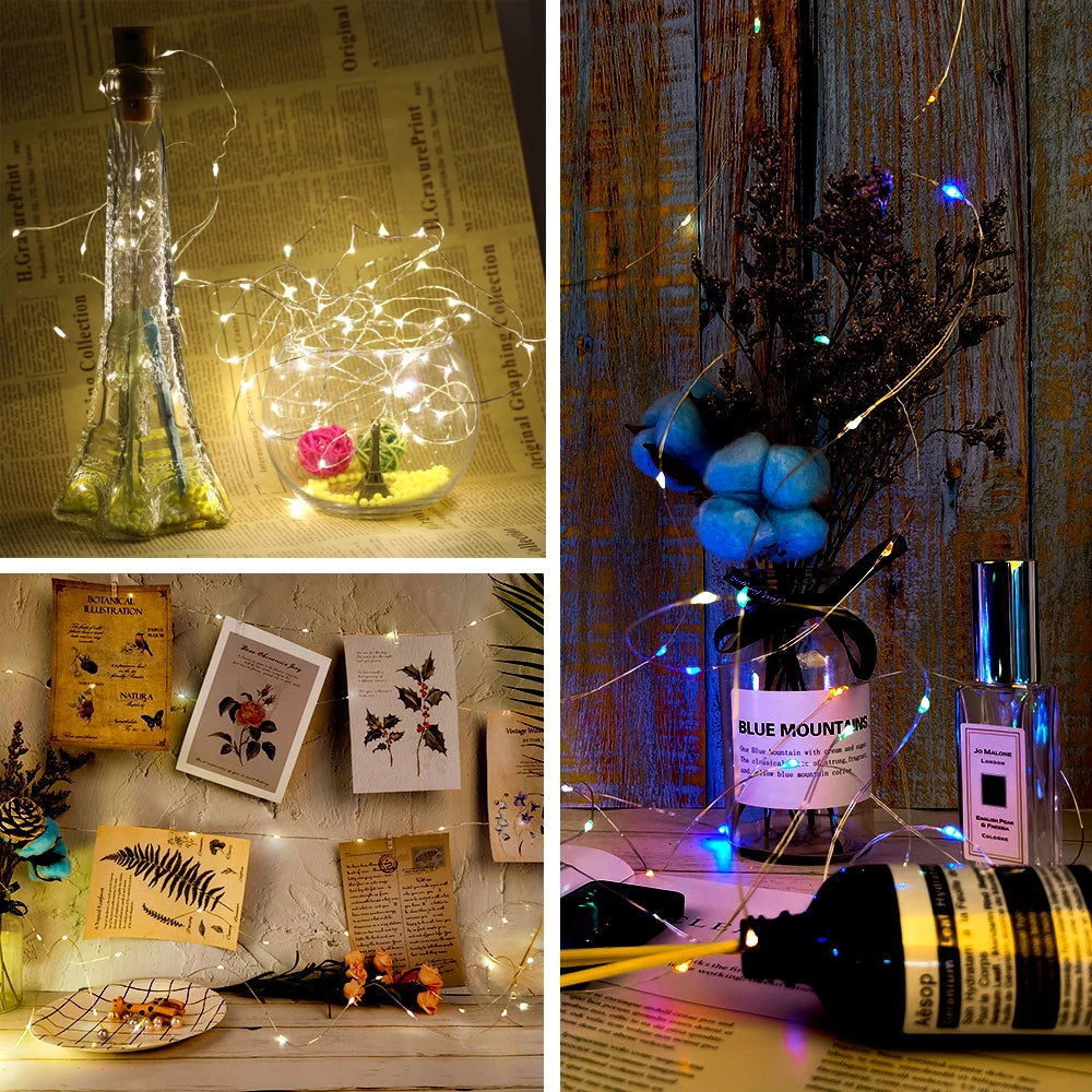 guirlande lumineuse led avec télécommande pour fêtes et décorations - vue 5 sur 12