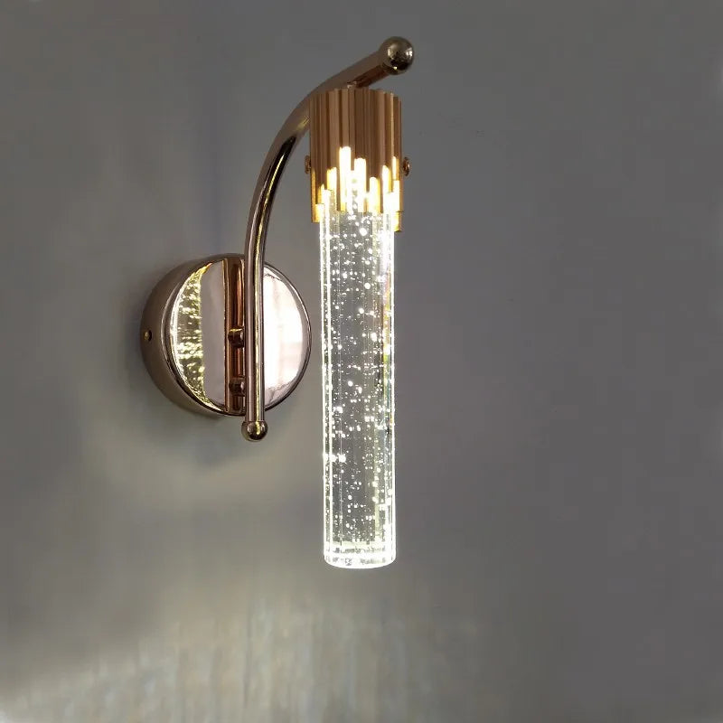 applique murale led en cristal décorative pour intérieur moderne - vue 5 sur 8